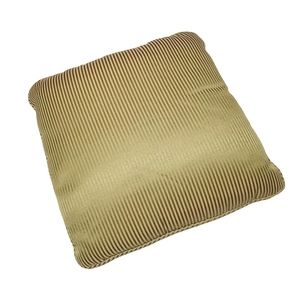 Cottagecore Vintage Olive Green/Cream Strip Throw Square Pillow Size 14"x14"